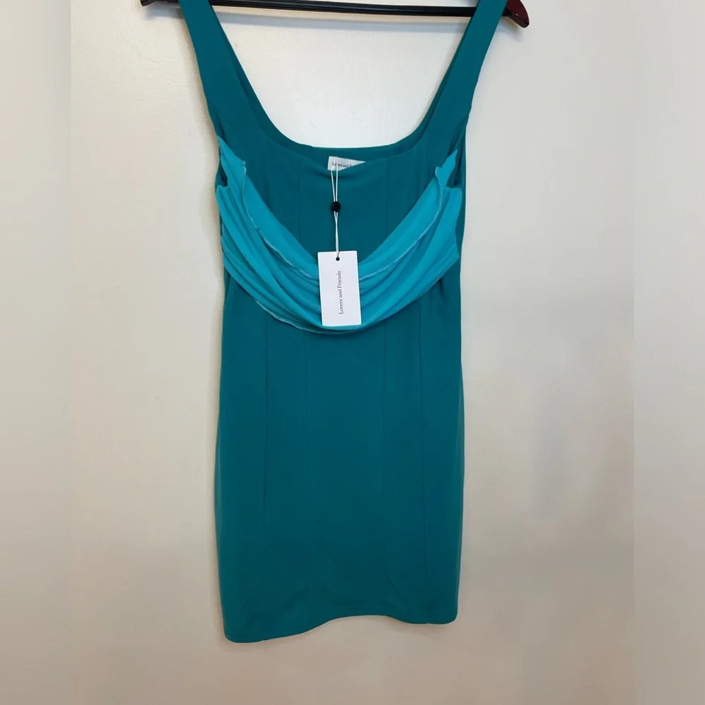 NWT Lovers and Friends||Marine Mini Dress in Bright Blue Medium - Picture 3 of 7